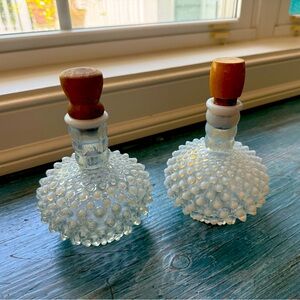 Vintage Glass Hob Knob Decanters
